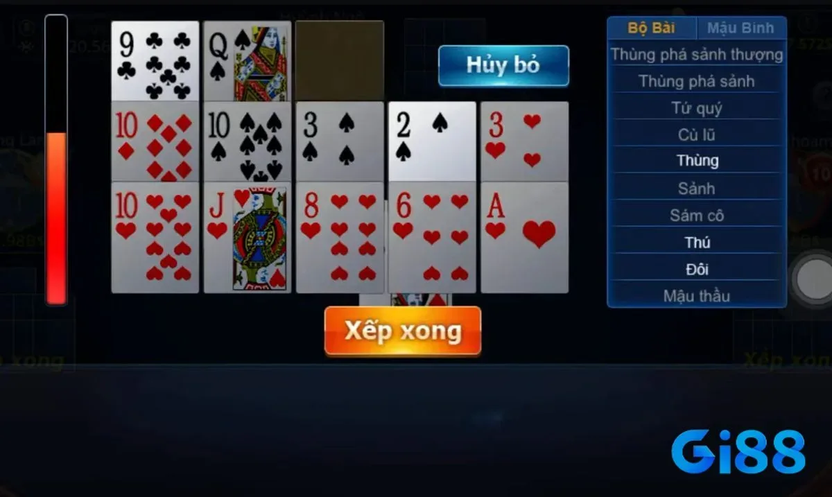 cách xếp bài mậu binh tại Gi8 ra sao ?